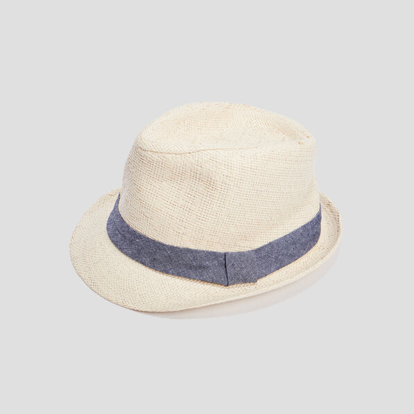 chapeau trilby avec ruban beige garcon Chapeau trilby avec ruban beige garçon