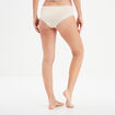 Shorty en dentelle coton rose clair femme
