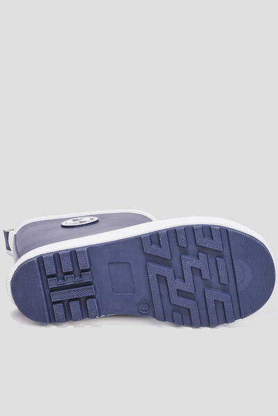 Bottes de pluie Trappeur bleu marine garçon