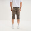 Bermuda short en jean regular denim gris homme