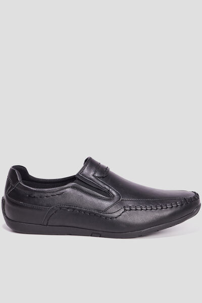 Chaussures bateau noir homme
