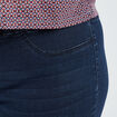 Pantalon jegging taille haute denim blue black femme grande taille