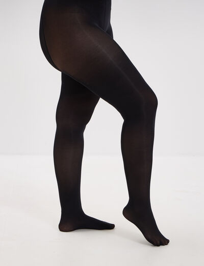Collants 80D noir femme grande taille