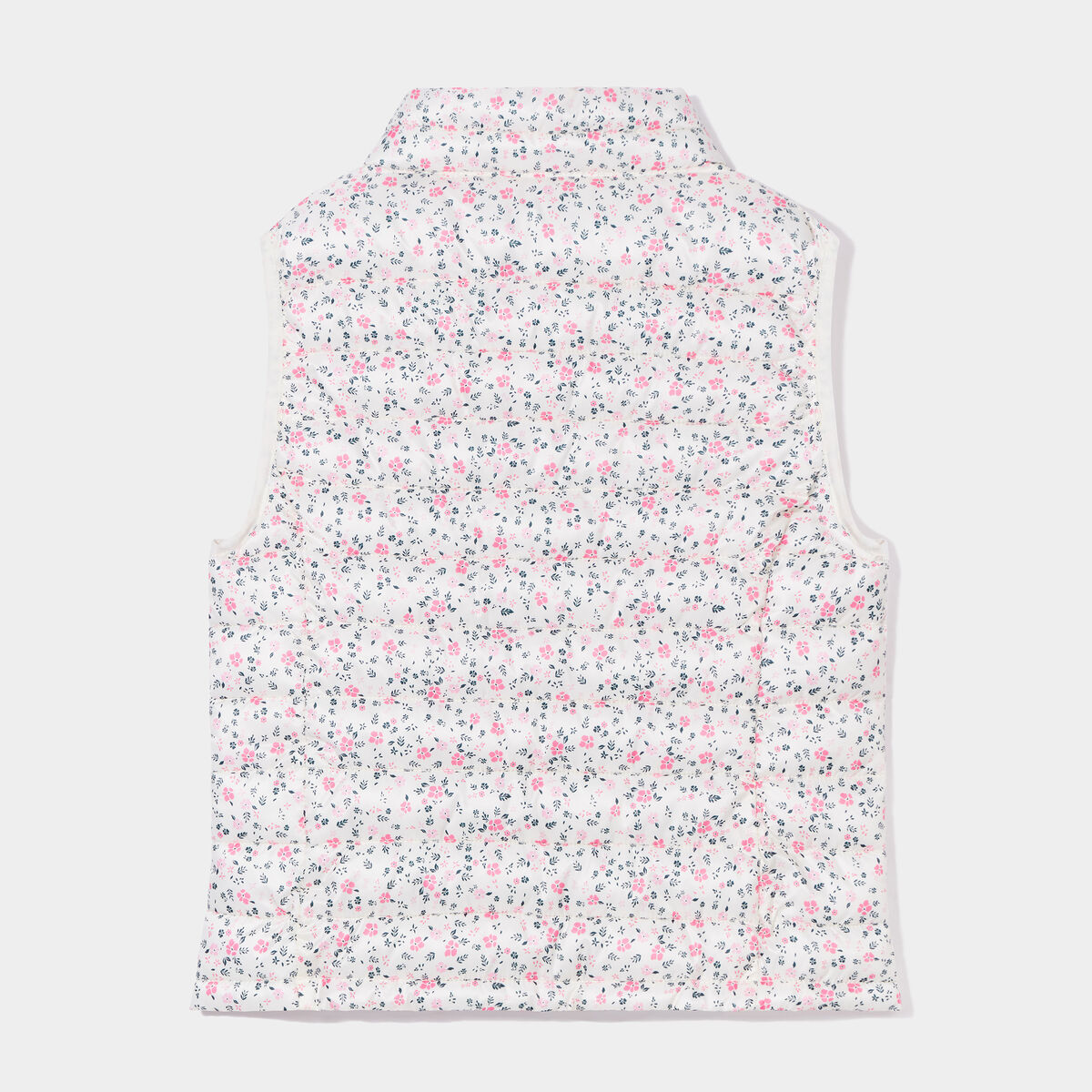 Doudoune sans manches col montant Creeks beige fille