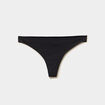 String microfibre sans coutures noir femme