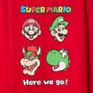 T-shirt manches longues coton Mario rouge garçon