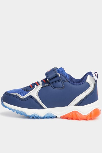 Baskets running lumineuses Spider-Man bleu gar&ccedil;on