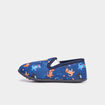 Chaussons effet velours bout rond bleu gar&ccedil;on