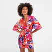 Robe ajustée noeud avec boucle Mosquitos rose fushia femme