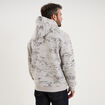 Sweat hoodie &agrave; capuche molleton gris homme