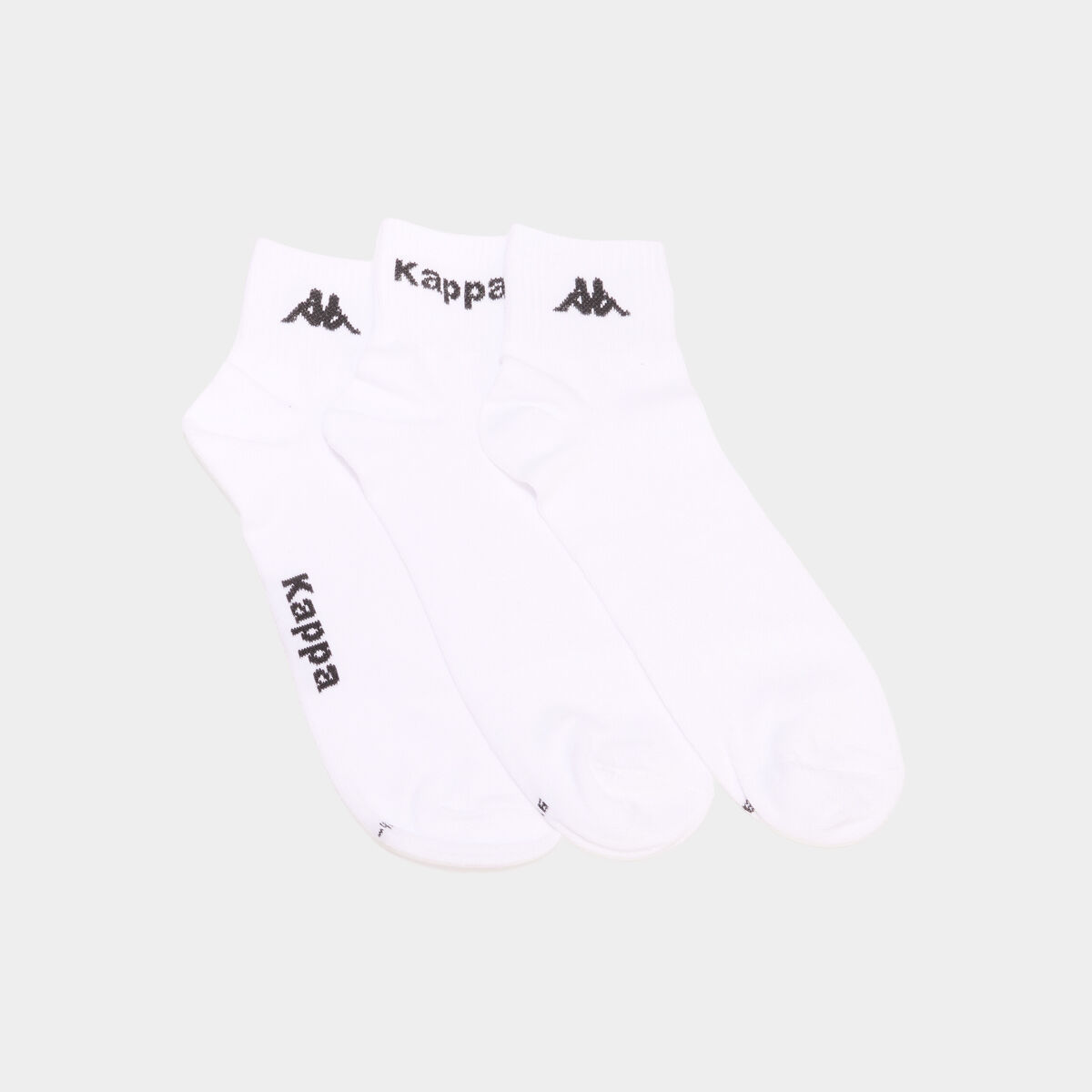 Lot 3 paires socquettes sport Kappa blanc homme
