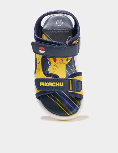 Sandales semelles lumineuses Pok&eacute;mon jaune gar&ccedil;on