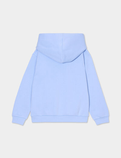 Sweat à capuche hoodie à logo Creeks bleu clair fille