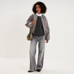 Veste boule oversize gris femme