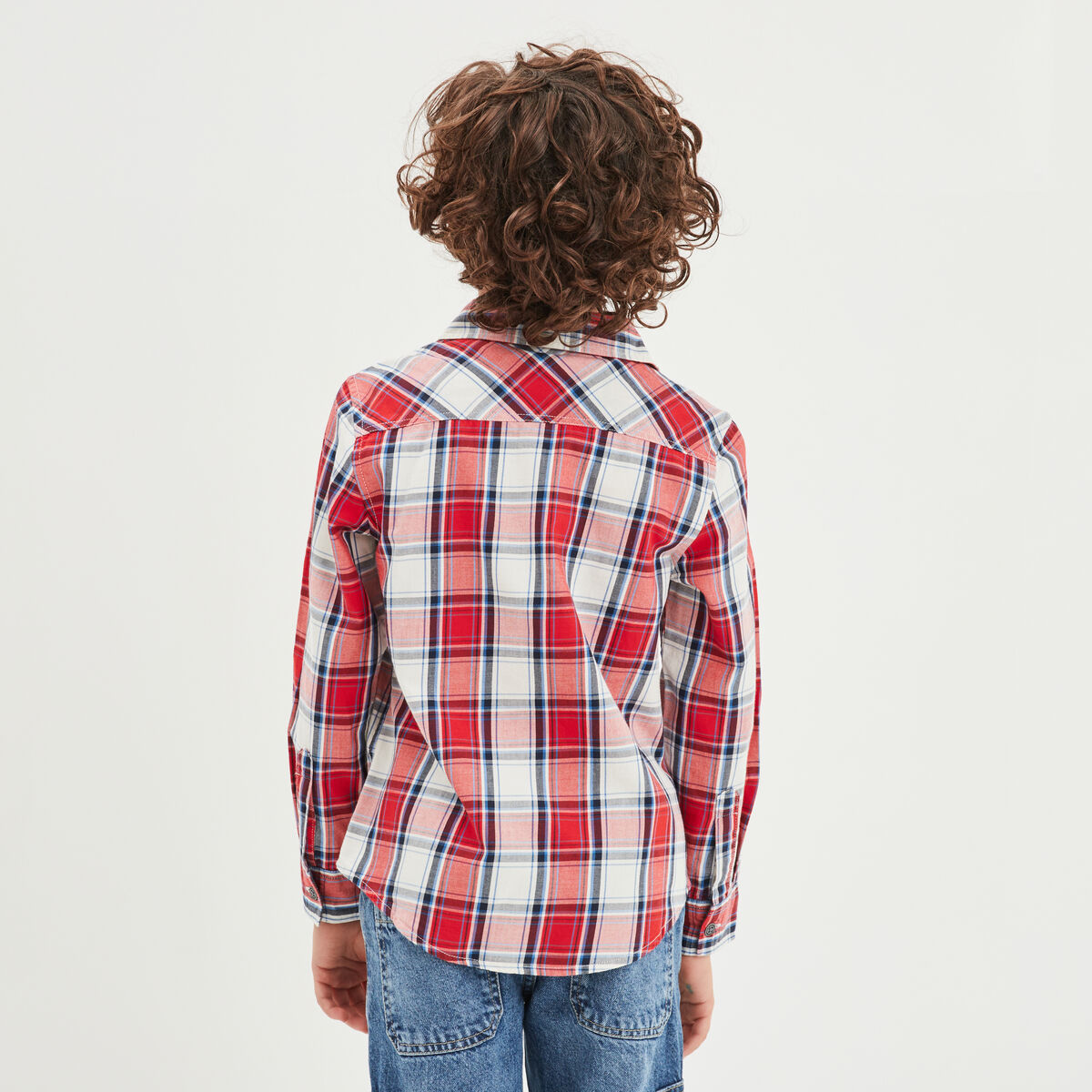 Chemise manches longues Creeks blanc garçon