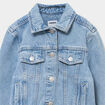Veste en jean boutonn&eacute;e coton denim double stone fille