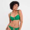 Soutien-gorge corbeille paddé vert menthe femme