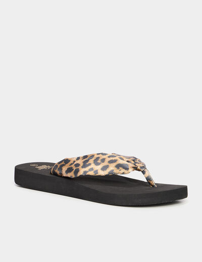 Tongs de plage noir femme