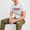 T-shirt manches courtes col rond Creeks blanc homme