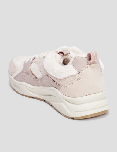 Baskets running fausse fourrure Creeks multicolore femme