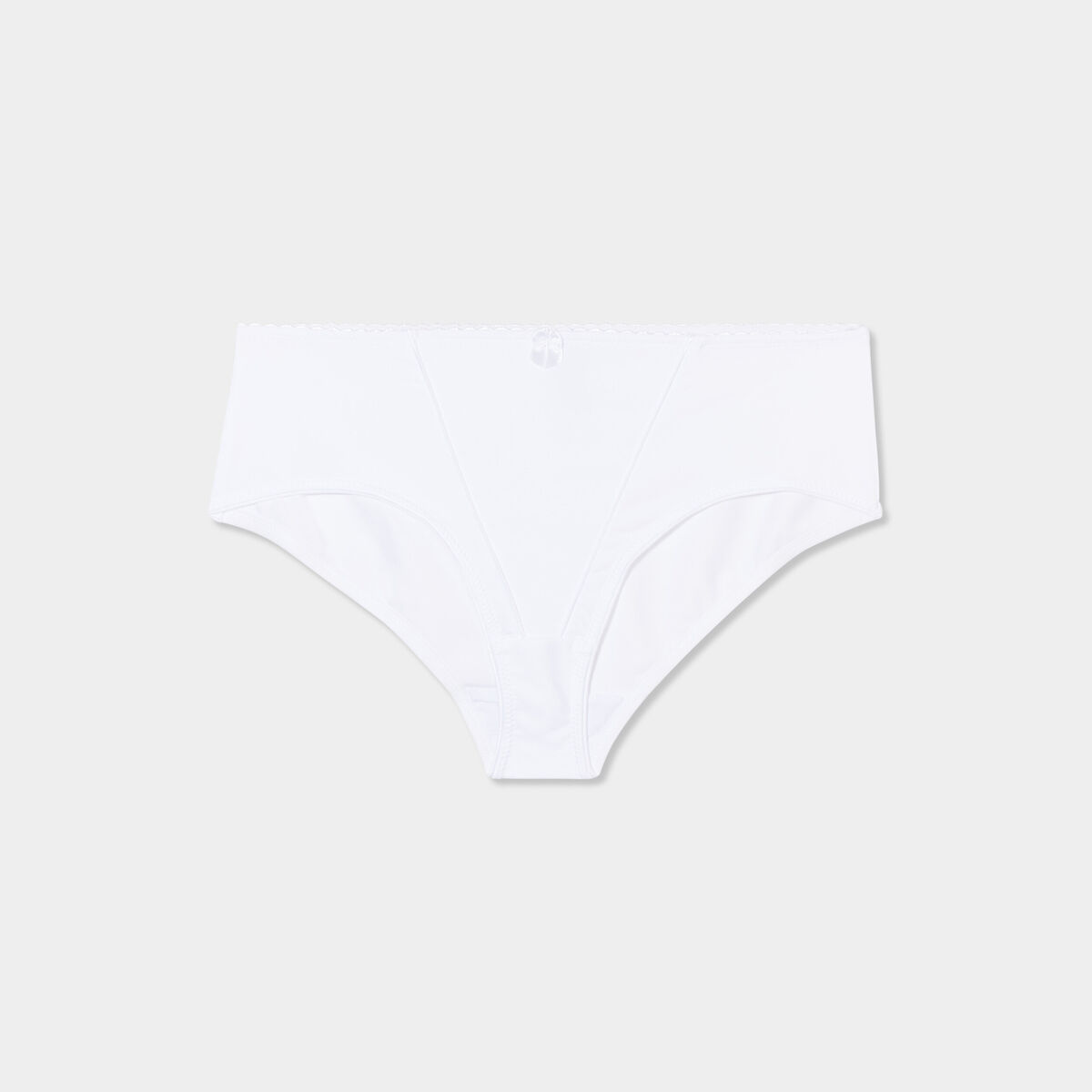 Culotte effet gainant microfibre blanc femme