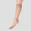 Lot 5 paires mi-bas beige femme