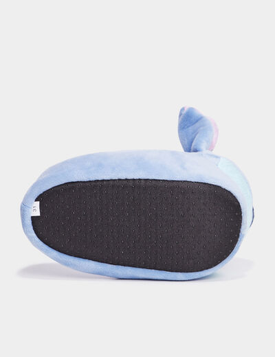 Chaussons aspect velours Stitch bleu fille