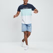 Short regular en jean denim triple stone homme