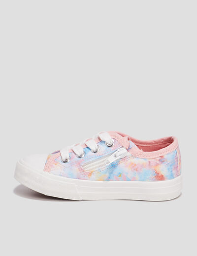 Tennis en toile zippées Creeks multicolore fille