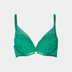 Soutien-gorge foulard push up dentelle vert menthe femme