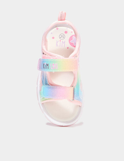 Sandales semelles lumineuses blanc fille