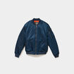 Blouson bomber d&eacute;perlant Liberto bleu marine homme
