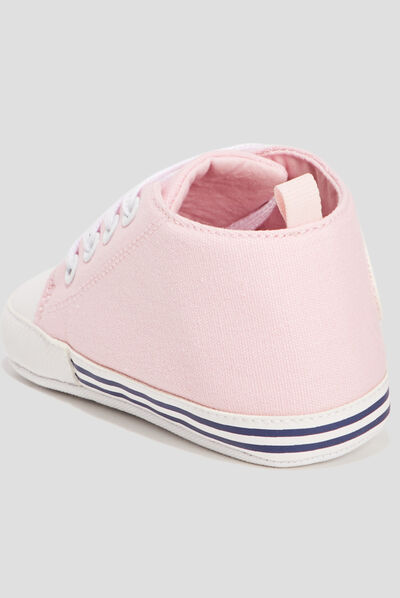 Tennis à lacets Creeks rose bébé fille