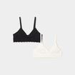 Lot de 2 soutiens-gorge d'allaitement noir femme