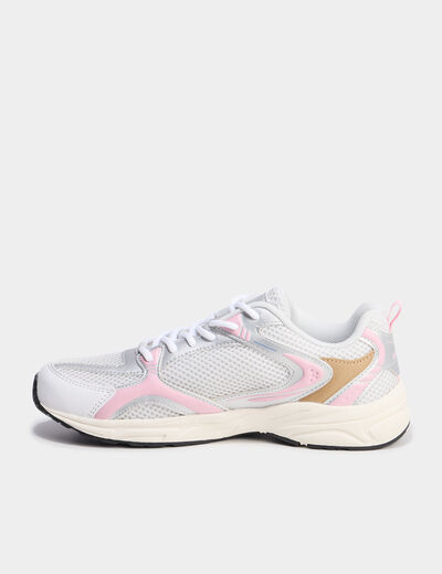 Baskets running à lacets multicolore fille