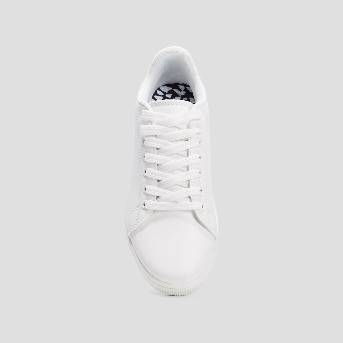 Tennis &agrave; lacets blanc femme