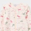 Gilet matelass&eacute; zipp&eacute; volants &eacute;paules creme b&eacute;b&eacute; fille