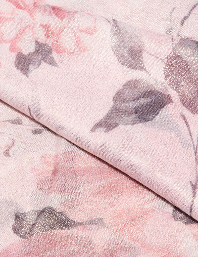 Foulard rose femme