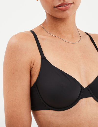Soutien-gorge emboîtant ajustable noir femme