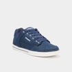 Tennis basses en toile &agrave; lacets bleu marine homme