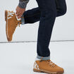Boots à lacet jaune homme