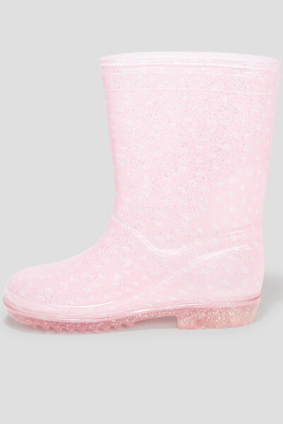 Bottes de pluie à paillettes Aristochats rose fille