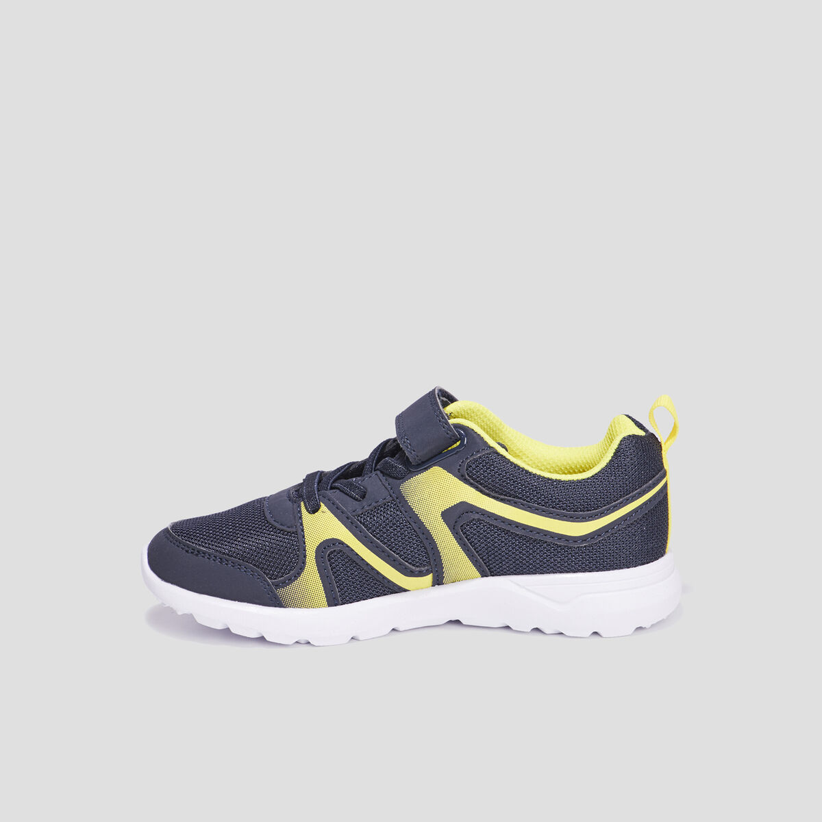 Baskets running à scratchs Rexited bleu marine garçon
