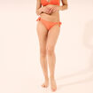 Bas de maillot de bain d&eacute;tails noeuds orange femme