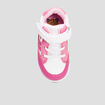 Baskets montantes à scratchs Kicone rose bébé fille