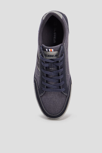 Tennis à lacets Trappeur bleu marine homme