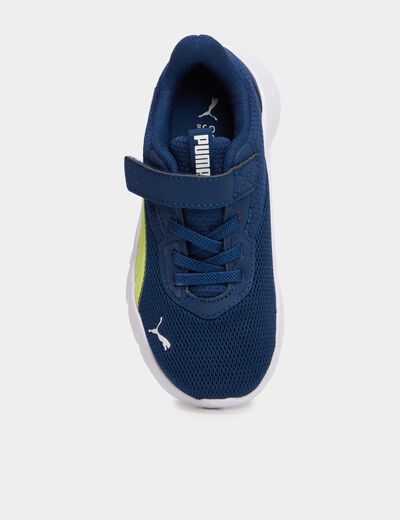 Baskets running scratchs Puma FlexFocus jaune citron gar&ccedil;on