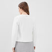 Veste cintrée zippée ivoire femme