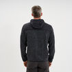 Gilet zipp&eacute; &agrave; capuche gris fonc&eacute; homme