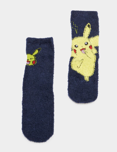 Lot de 2 chaussettes Pokémon Pikachu bleu garçon